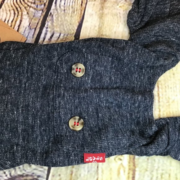 Levi's Strauss Co. Limited Edition Stonewash Blue Pocket Body Suit Pet Pajamas - Picture 4 of 10